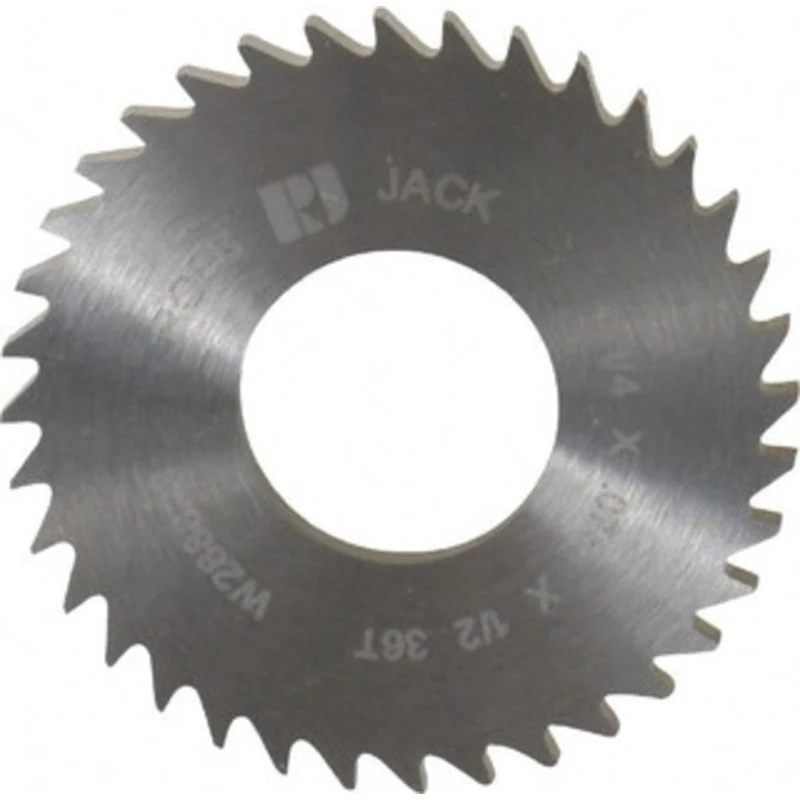 RobbJack 1-1/4 x 0.0781, 1/2 Arbor, 36-Tooth Solid Carbide Slitting & Slotting Saw Uncoated, RH Cut, Straight Teeth, ...